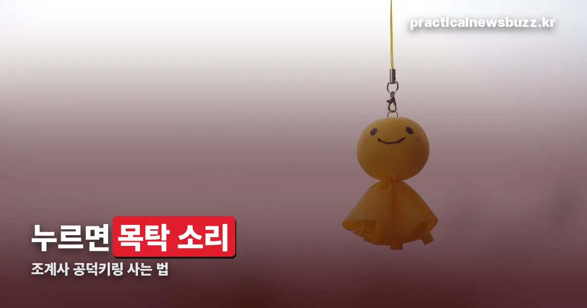 조계사 공덕키링 정리 썸네일