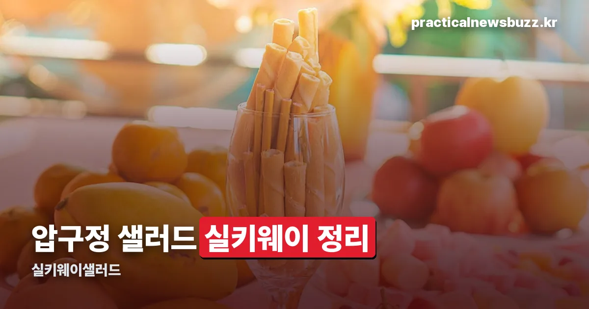 실키웨이샐러드 정리 썸네일