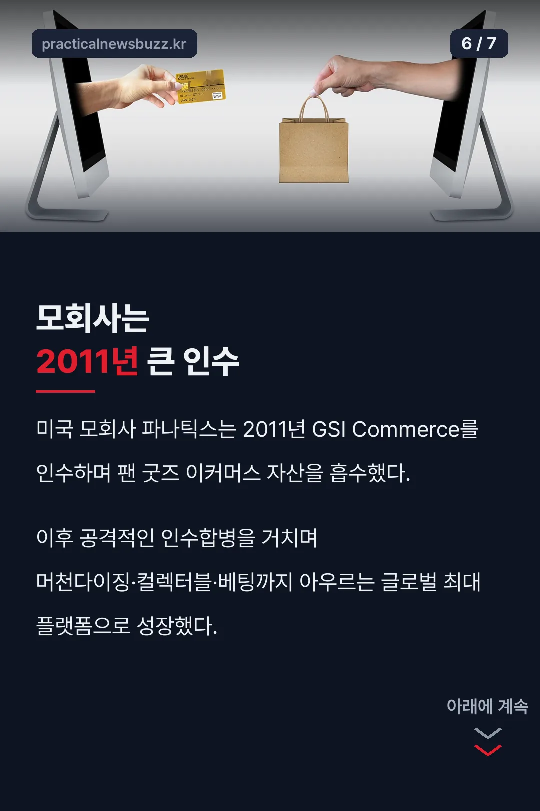 GSI Commerce 인수 기록