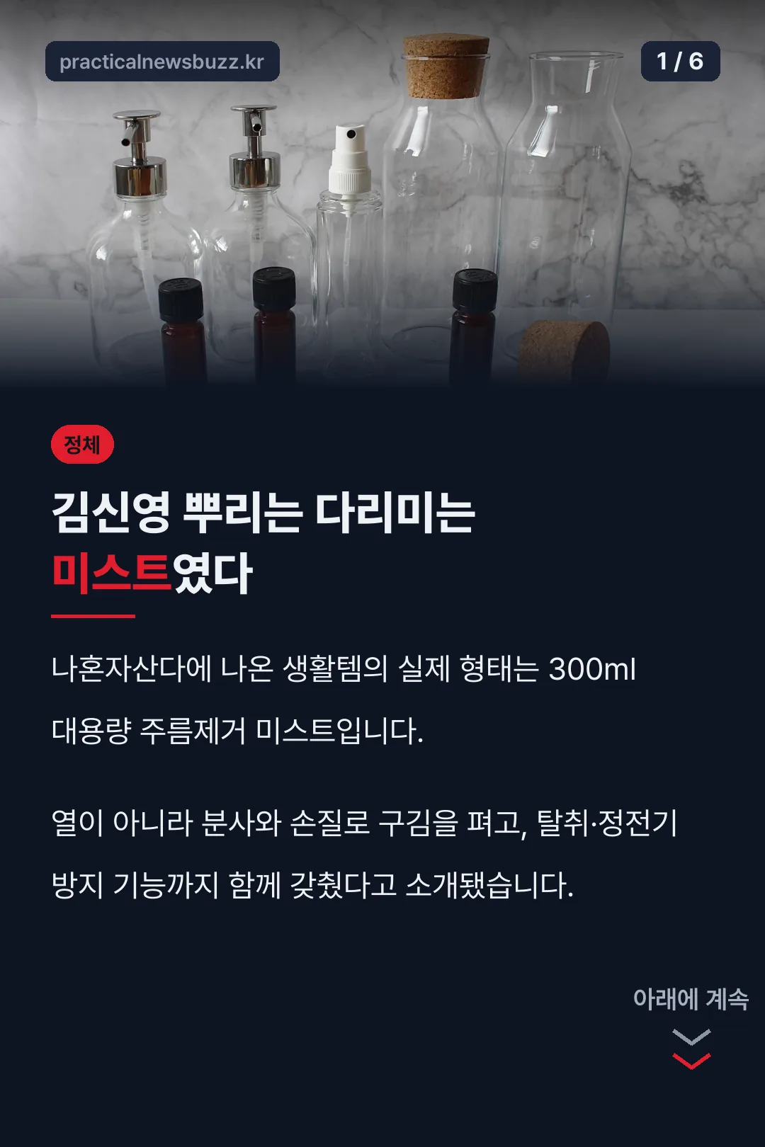 김신영 뿌리는 다리미 정체